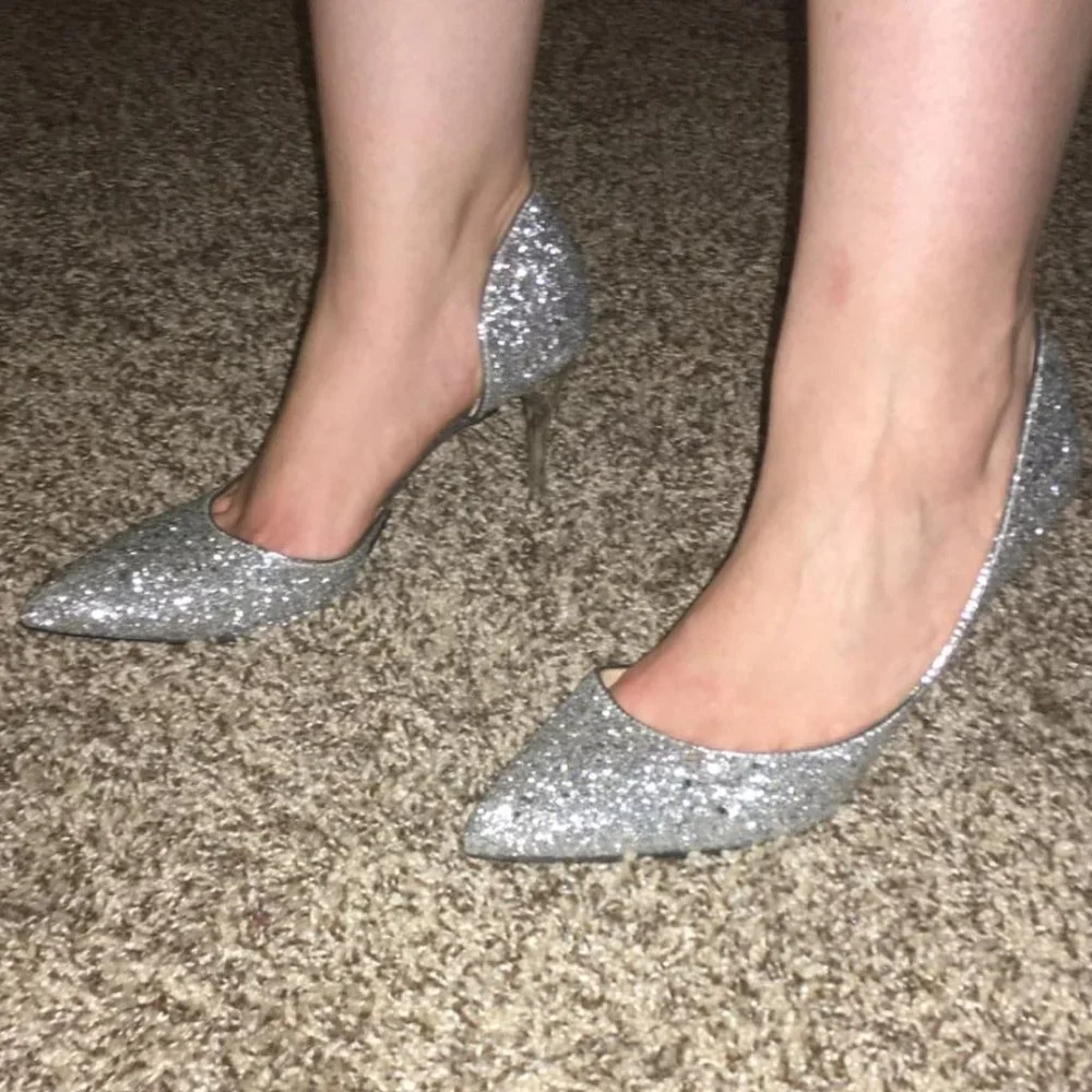 Fashion closed toe classic pumps SILVER
